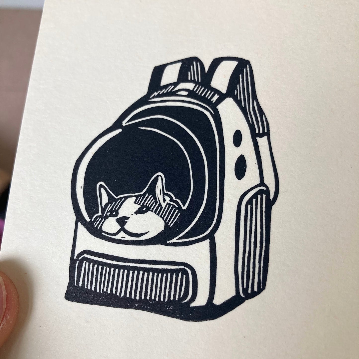 Backpack | Mini Block Print