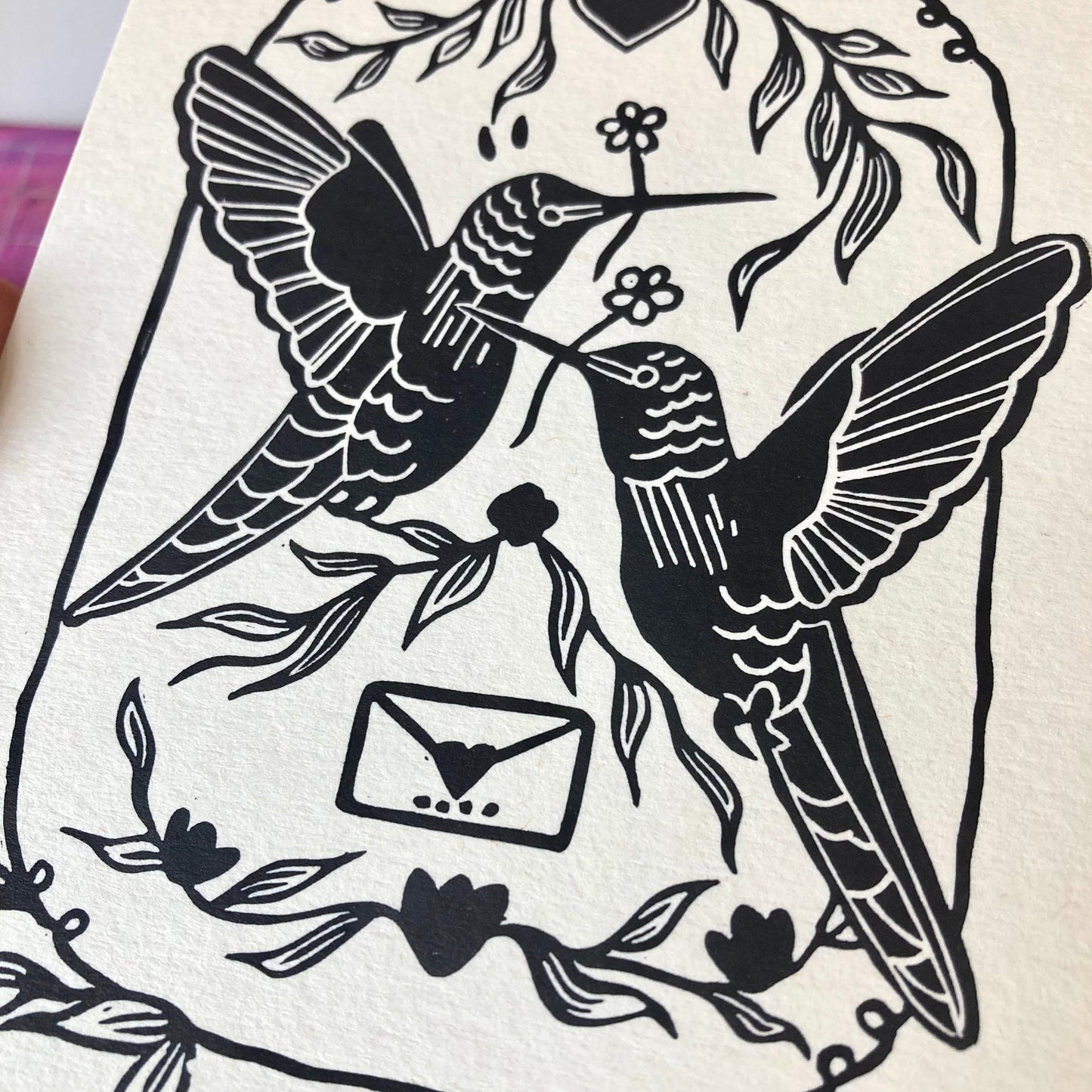 Love Letter | Original Block Print