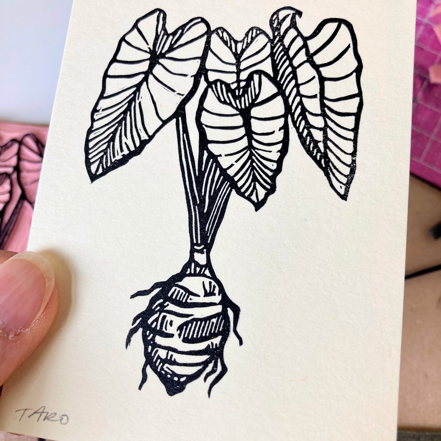 Taro | Mini Block Print