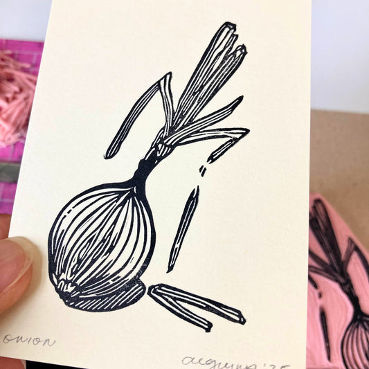 Onion | Mini Block Print