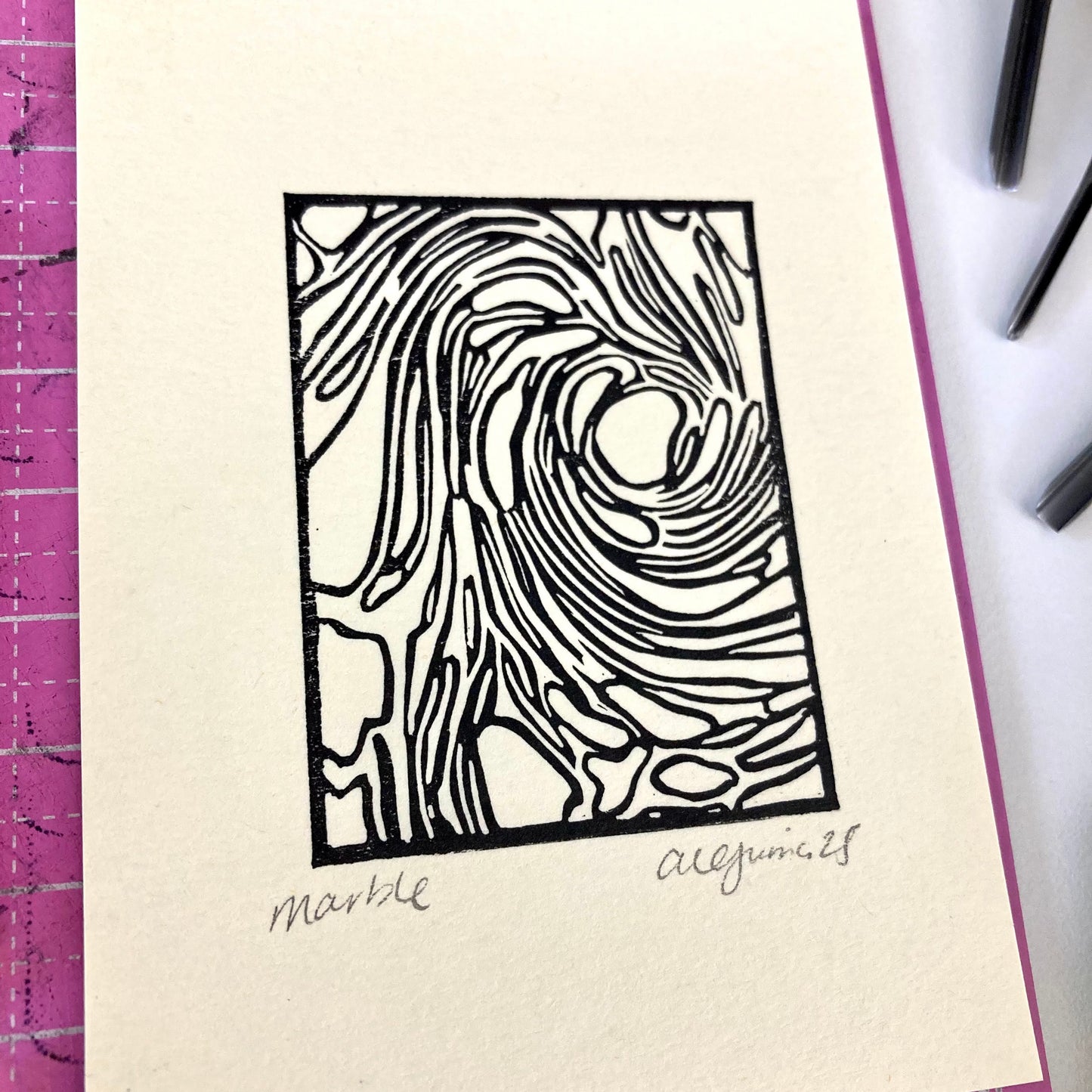 Marble | Mini Block Print