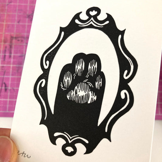 Paw | Mini Block Print