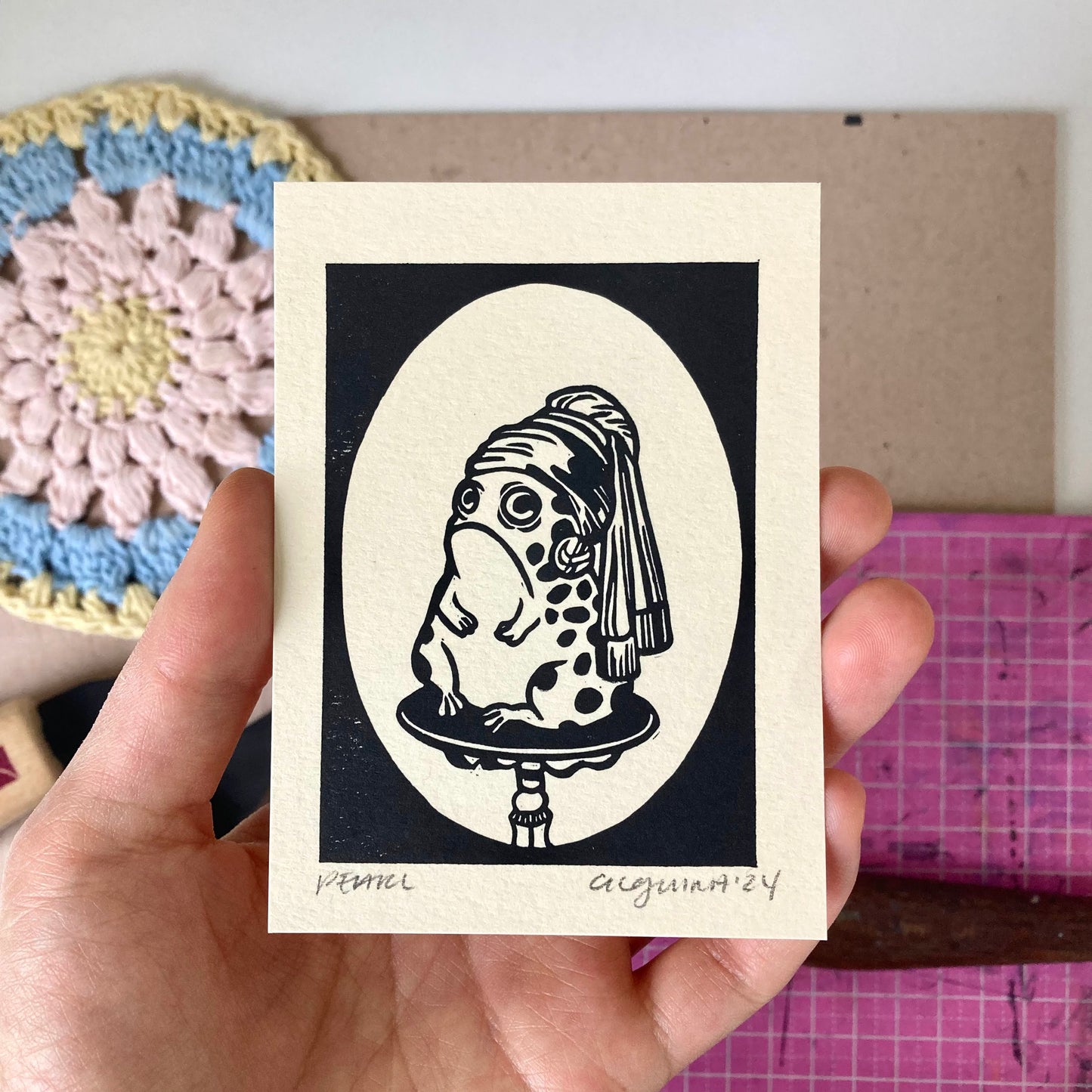 Pearl | Mini Block Print