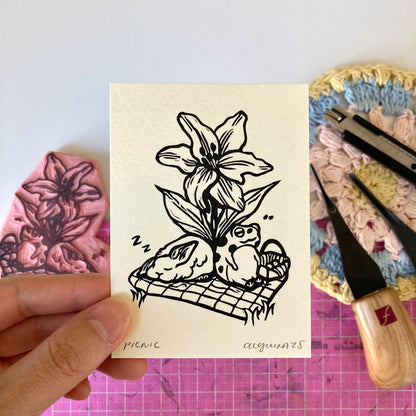 Picnic | Mini Block Print