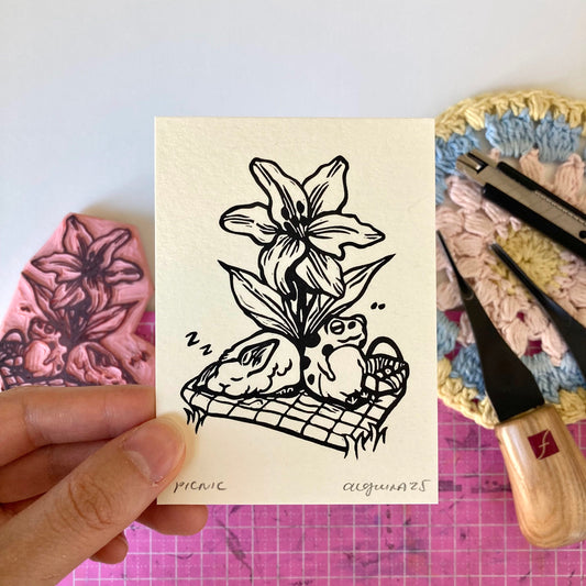 Picnic | Mini Block Print