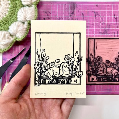 Swing | Mini Block Print