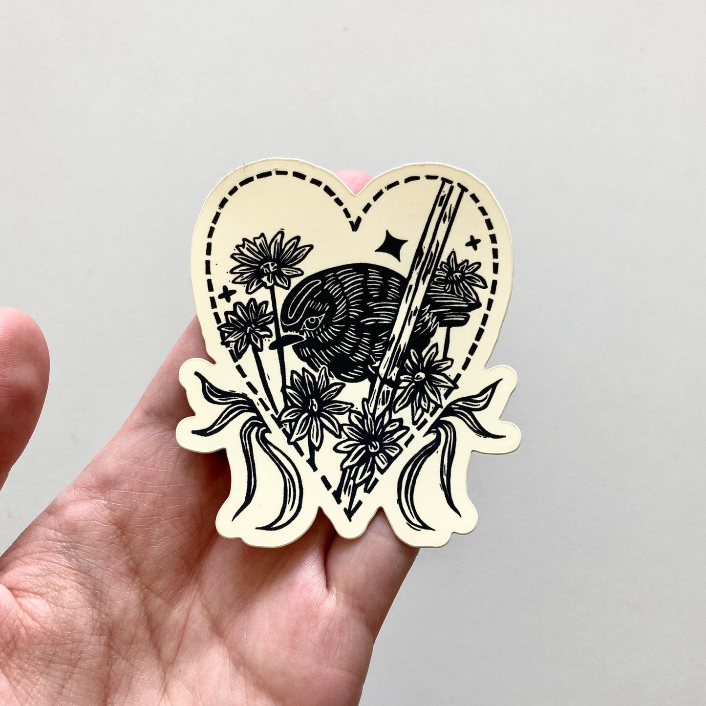 Lovebird (Yellow) | Vinyl Sticker