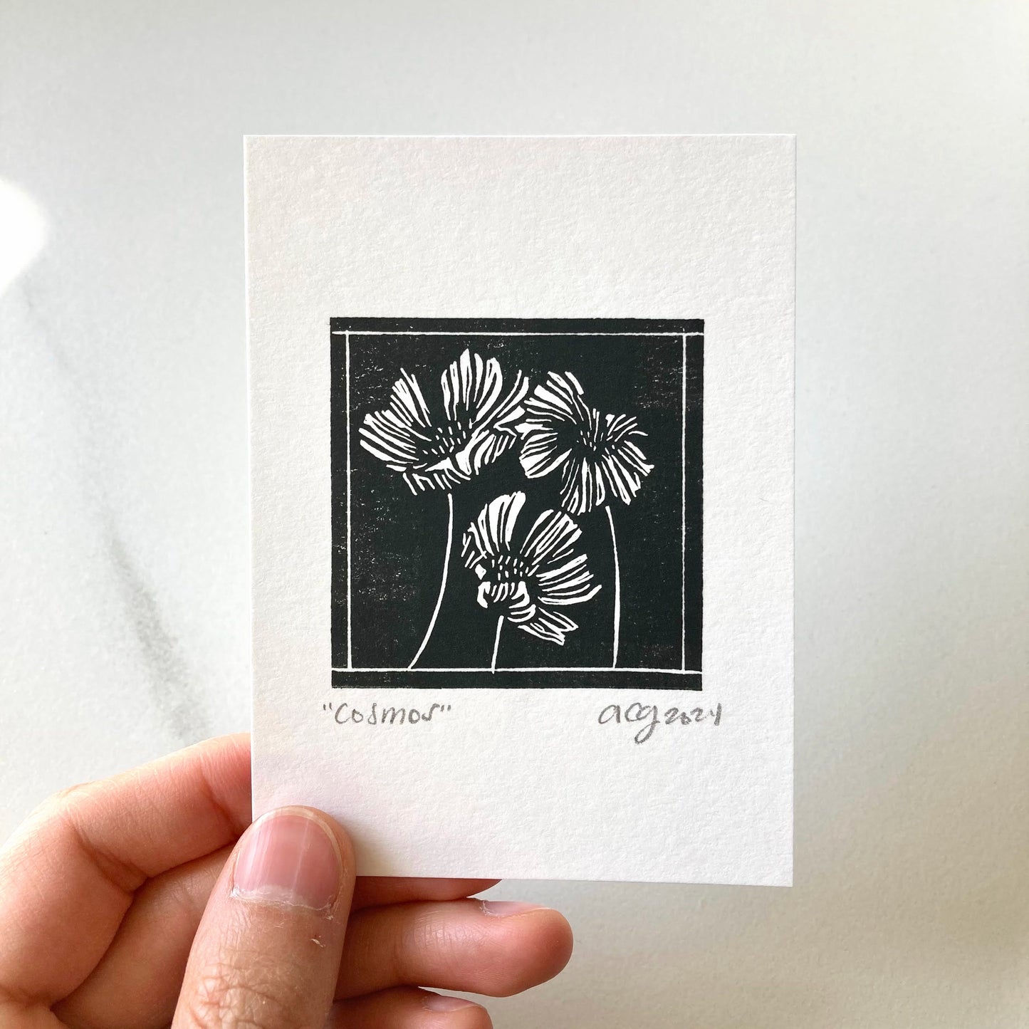 Cosmos | Mini Block Print