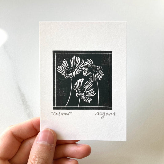 Cosmos | Mini Block Print