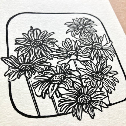 Daisies | Original Block Print