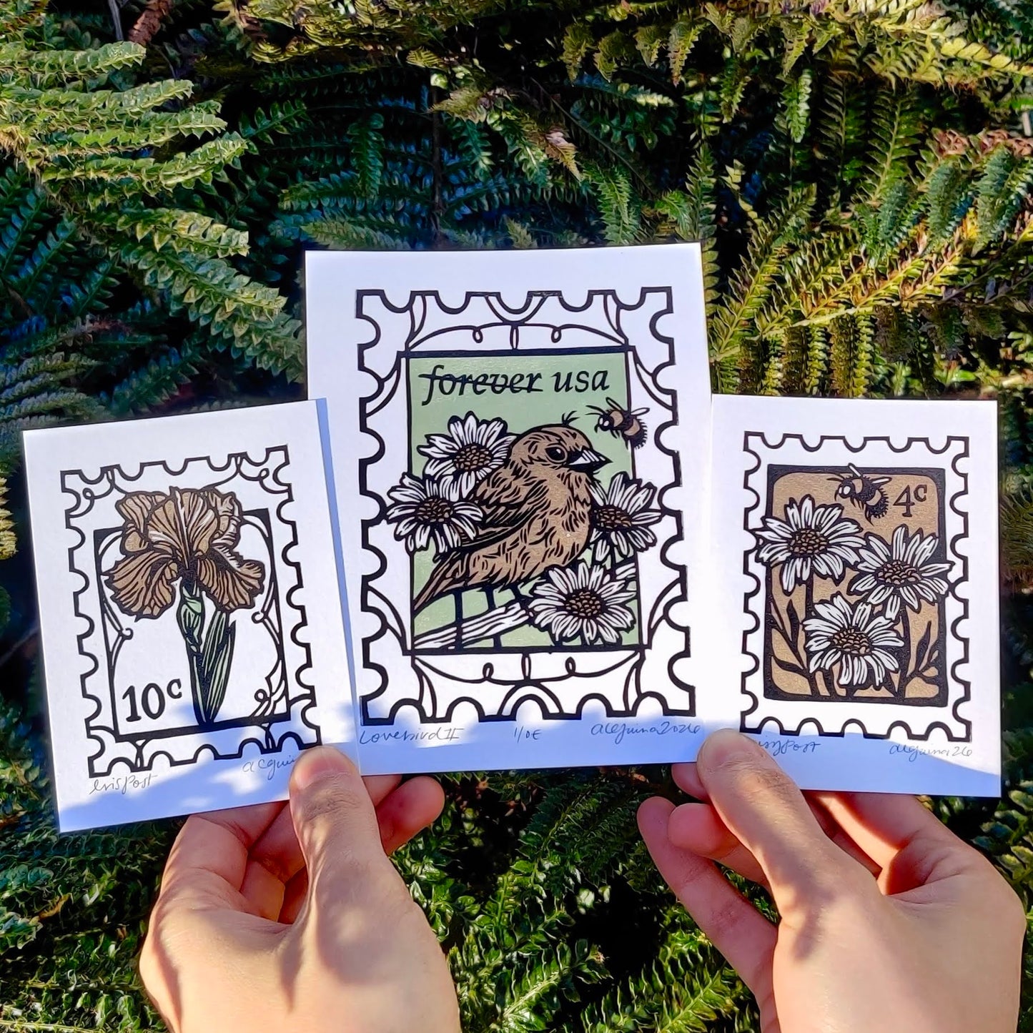 The Postage Collection | All 3 Block Prints