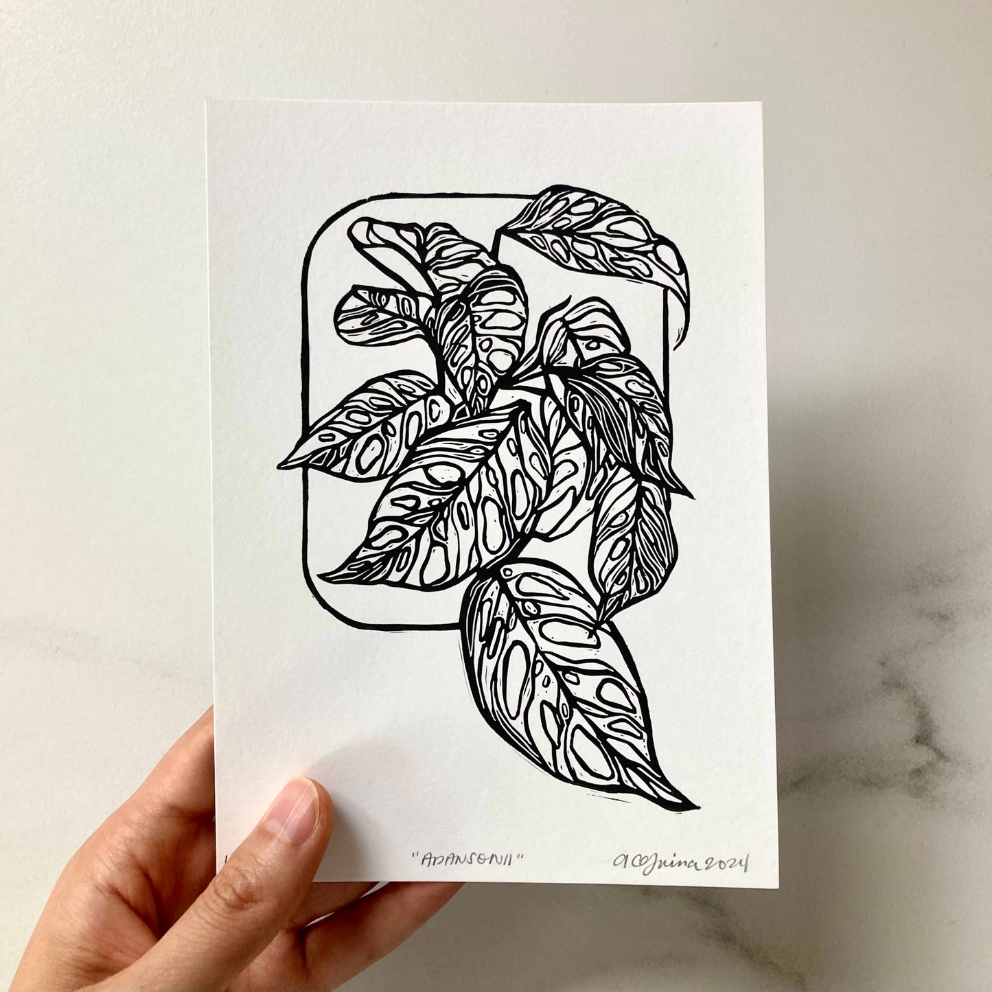 Adansonii | Original Block Print