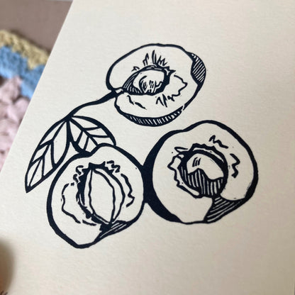 Apricot | Mini Block Print