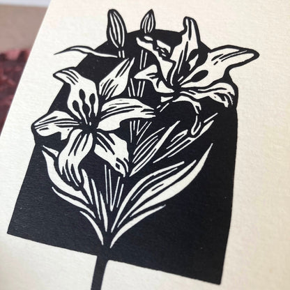 Lilies | Mini Block Print