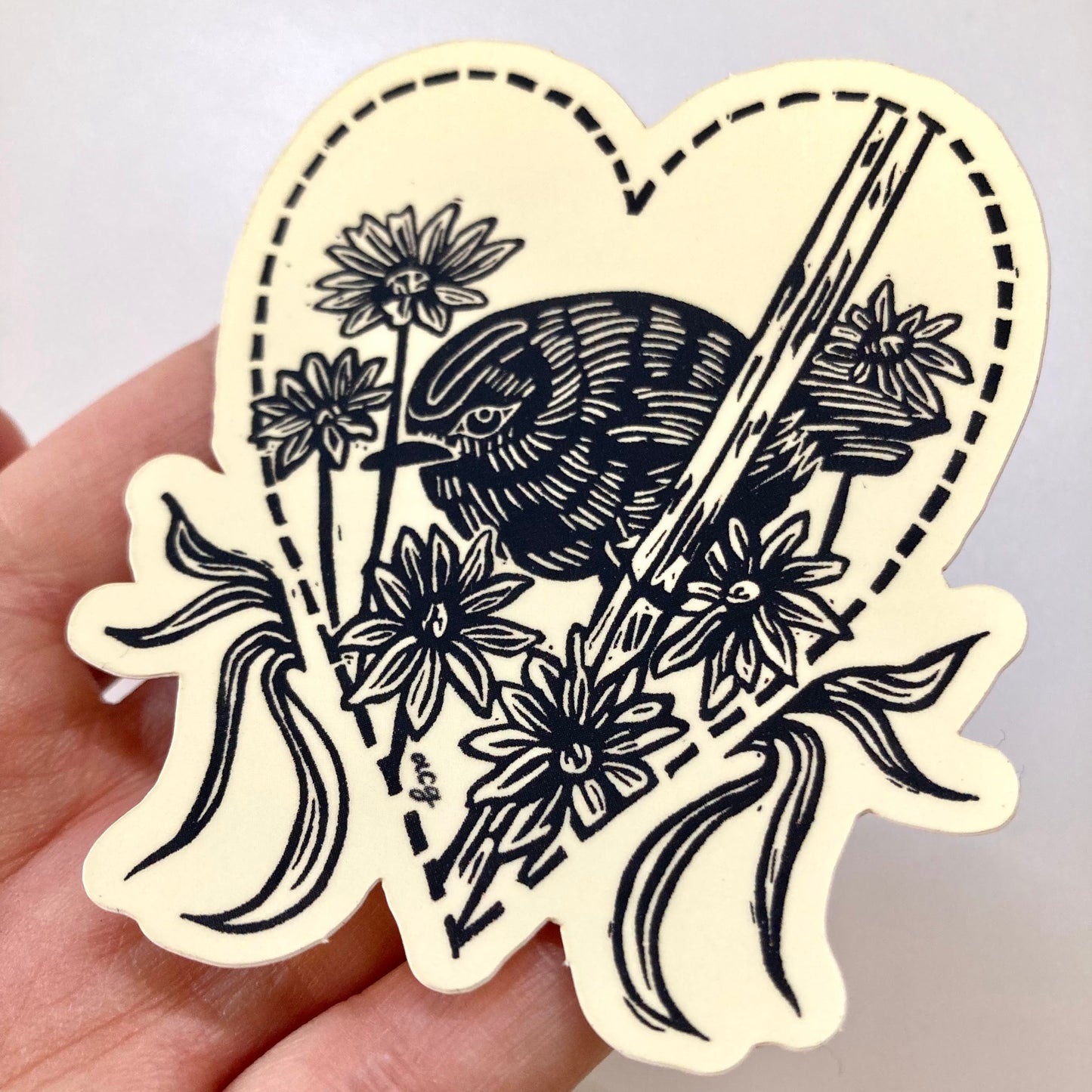 Lovebird (Yellow) | Vinyl Sticker