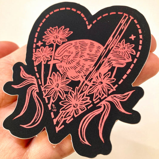 Lovebird (Pink) | Vinyl Sticker