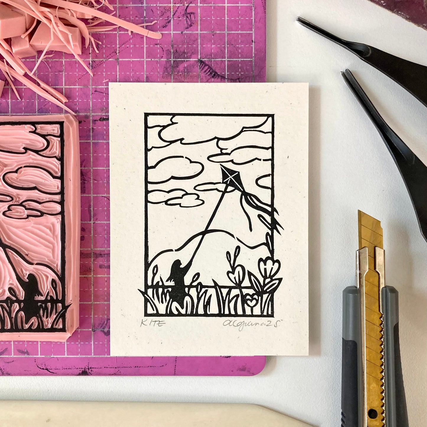 Kite | Mini Block Print