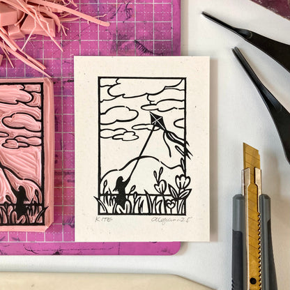 Kite | Mini Block Print