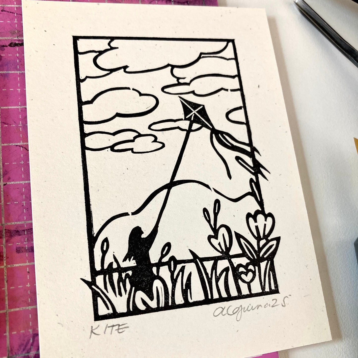 Kite | Mini Block Print