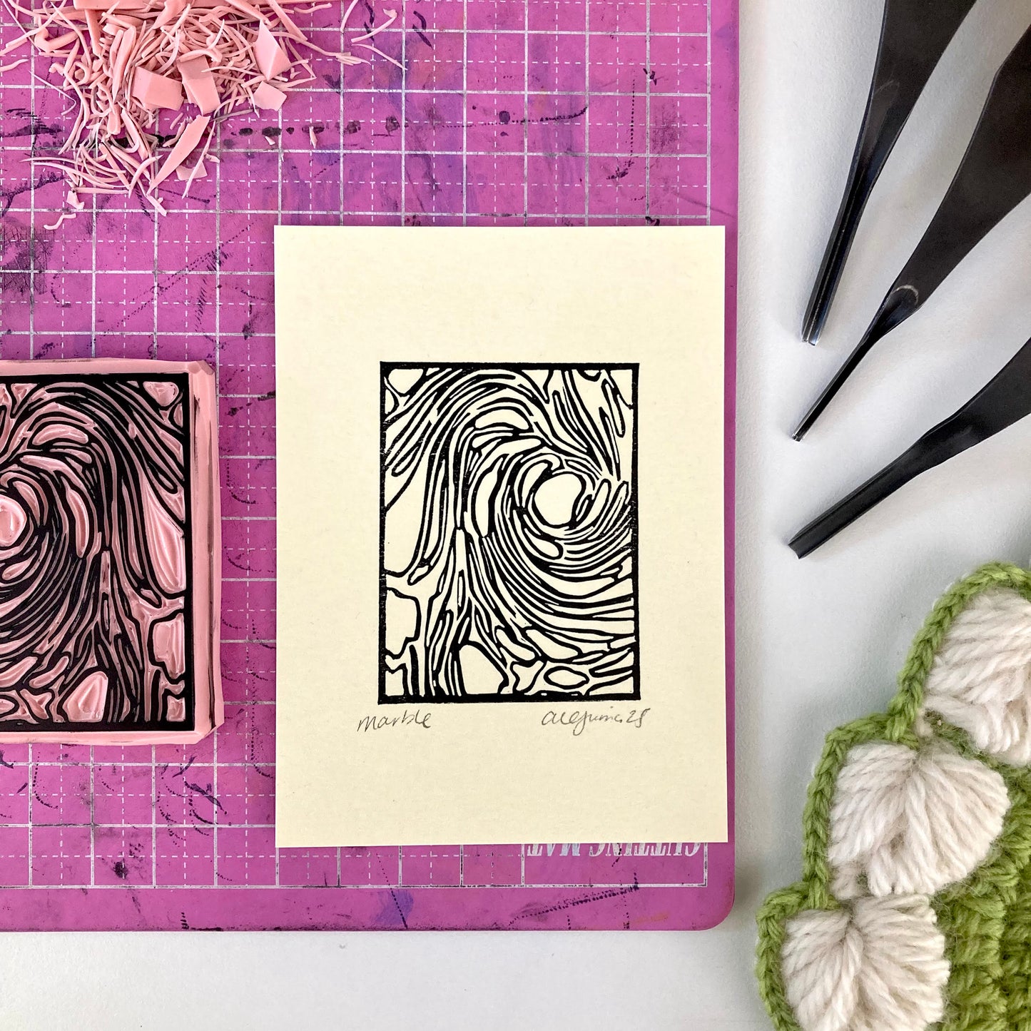 Marble | Mini Block Print