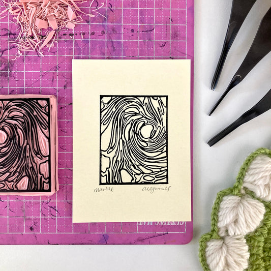 Marble | Mini Block Print