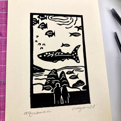 Aquarium | Mini Block Print