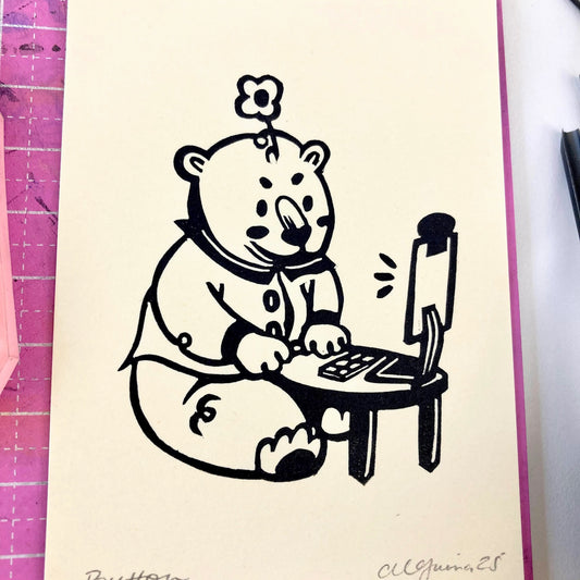 Button | Mini Block Print