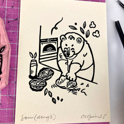Sour | Mini Block Print