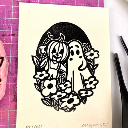 Ghost | Mini Block Print