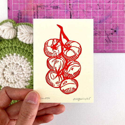 Tomato (Red) | Mini Block Print