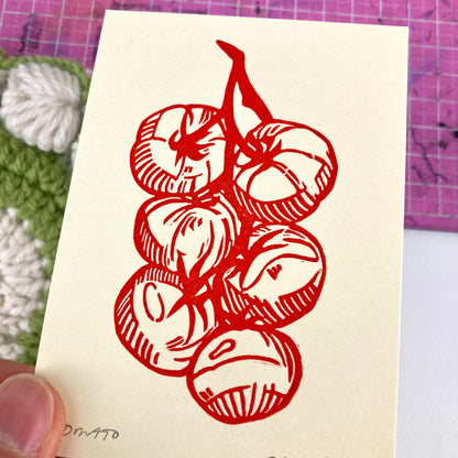 Tomato (Red) | Mini Block Print