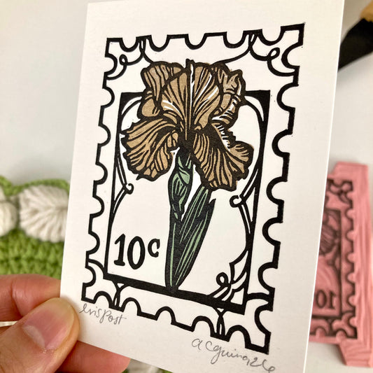 Iris Post | Mini Block Print