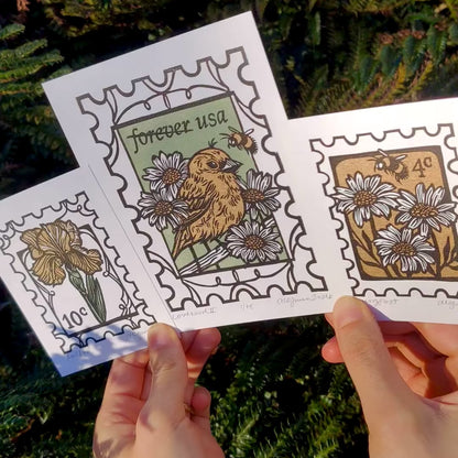 The Postage Collection | All 3 Block Prints